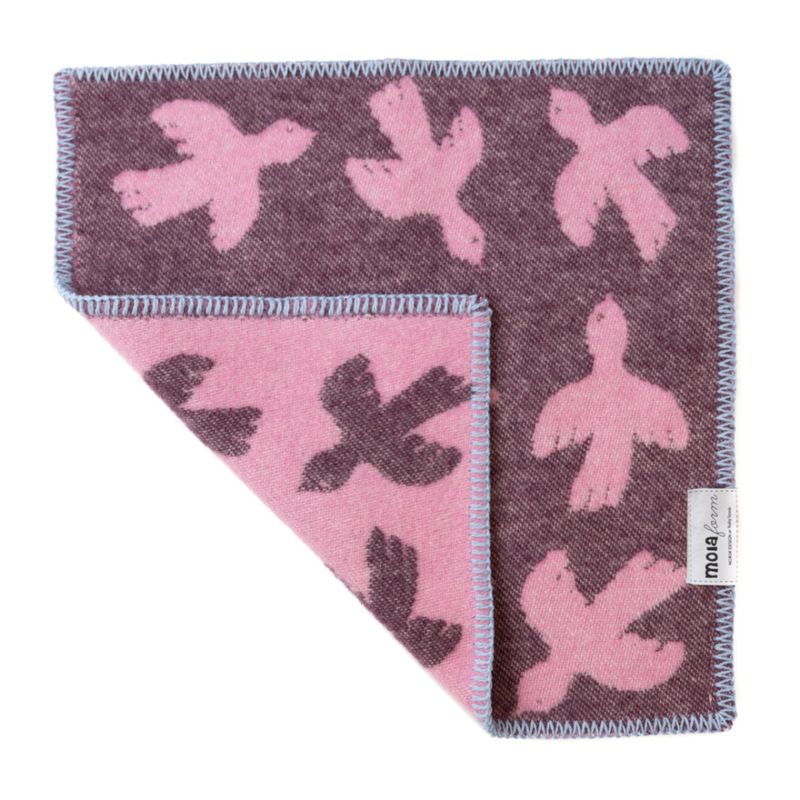 Sitteunderlag FUGL - lilla/rosa